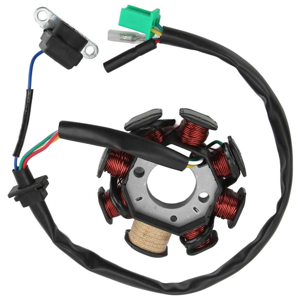 8 Pole 8 Coil Magneto Stator Ignition Generator for Chinese Scooters ATV Go Kart Moped 125cc 150cc 152QMI 157QMJ Engine