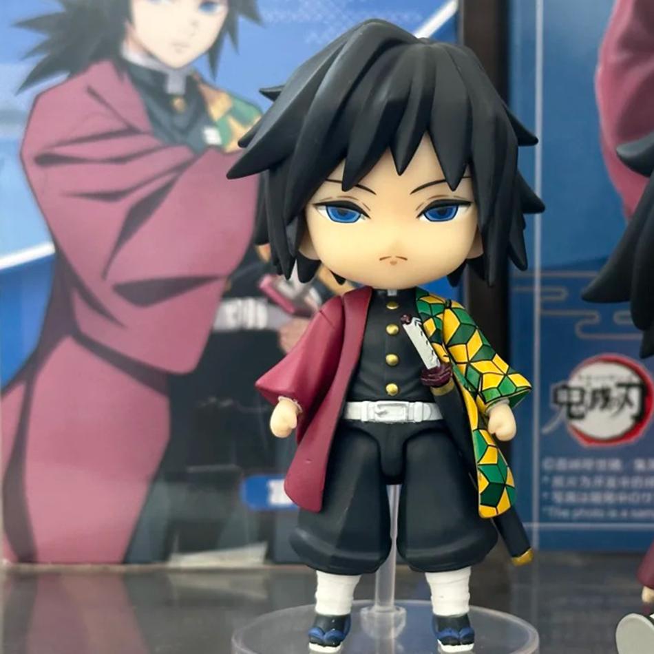 6 Stück/Set Dämonentöter Q-Version Stehende Figur Spielzeug Anime Kimetsu no Yaiba Tanjiro Nidouzi Inosuke Zenizu PVC Figurenmodell Spielzeug