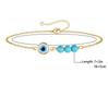 18K Gold Stainless Steel Turquoise Evil Eye Patchwork Bracelet