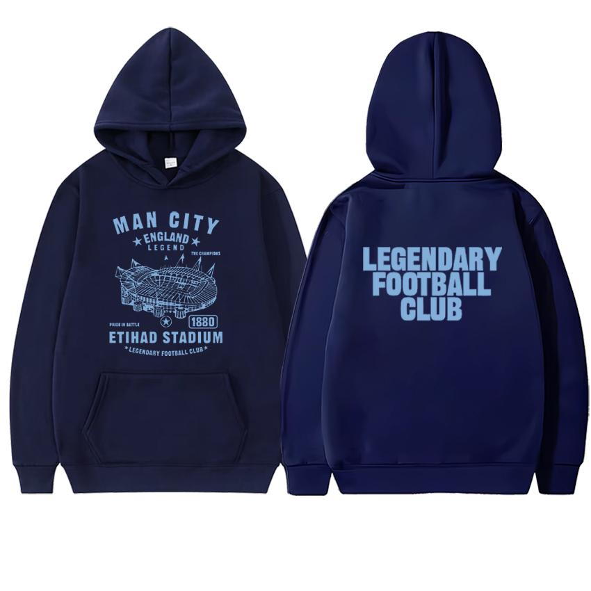 

Новинка в Манчестер Сити Графическое Худи с двусторонним принтом Осень-Зима с длинным рукавом Мужское Женское Флисовая Толстовка Унисекс Пуловер 3XL