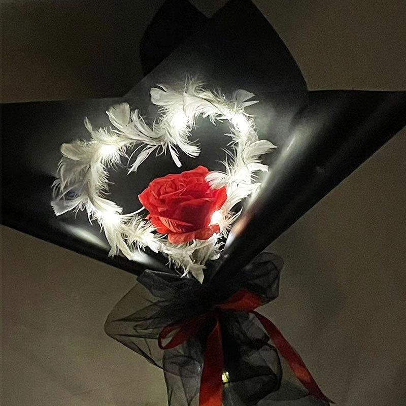 Flower Decoration DIY Kit Valentine's Gift LED Bouquet Flashing LED Handheld Flower Light For Unique Gift Idea Wedding Decor