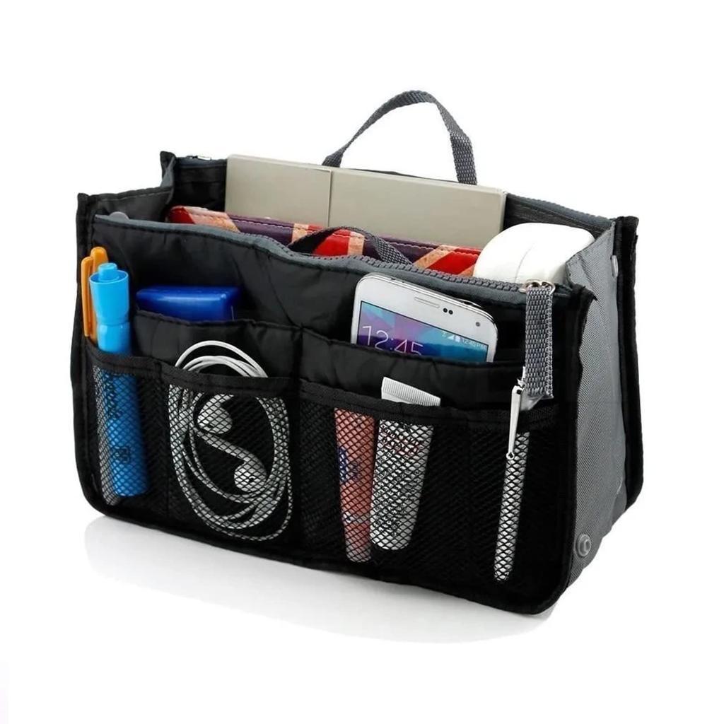 DFsucces Inner Bag Storage Large Cosmetic Travel Pouch Bag-in-Bag Case, Freestanding, Lightweight, Capacity, Multi-Bag, Bag, Commuting, Moving,