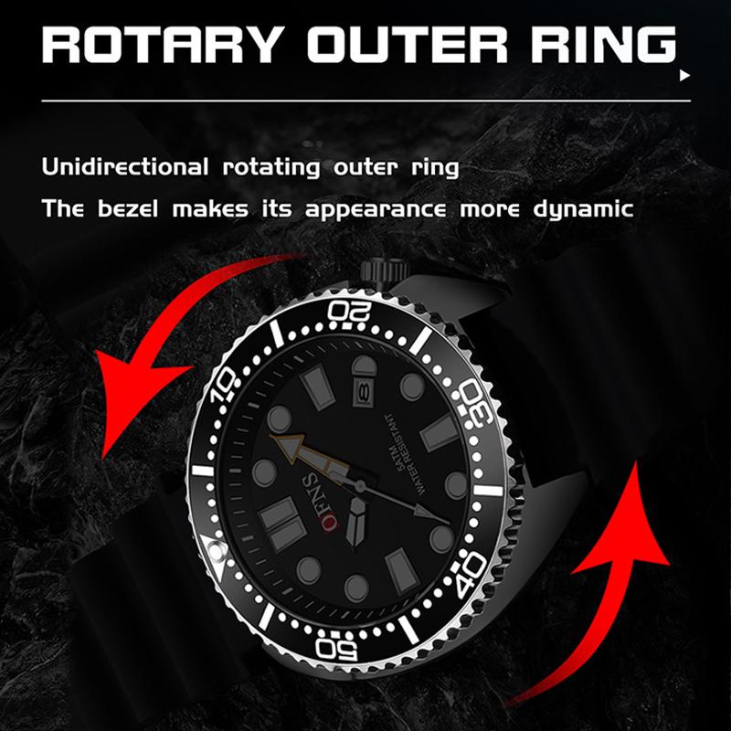 Men's Watches Trend Fashion Quartz Watch for Man Waterproof Silicone Strap Luminous Date Wristwatch Relogio Masculino