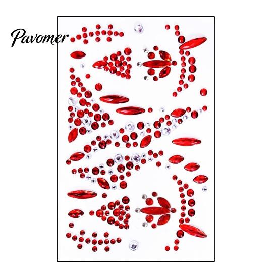 Halloween Face Rhinestone Stickers Scar Gem Stickers, Wound Body Art Cosplay Crystal Decals, Waterproof Self Adhesive Temporary Tattoo for Masquerade