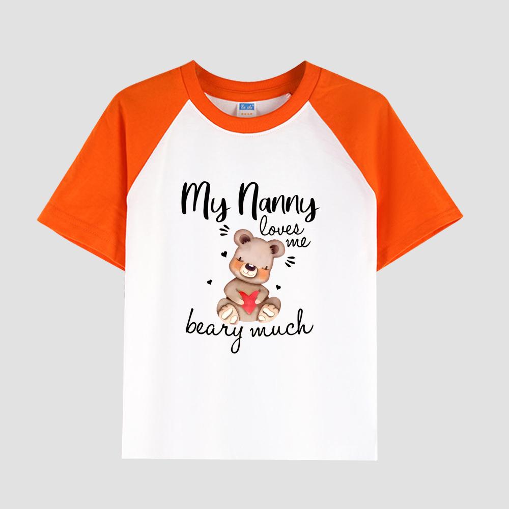 Dívčí ležérní tričko s krátkým rukávem a potiskem, bavlněná tkanina, dětský módní letní top