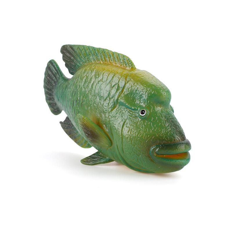 Conjunto de Modelos Realistas de Animais Marinhos Tropicais Apresentando Grupo de Peixes de Seda Vermelha e Decoração de Pargo