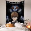 Death Anime Note Anime Tapestry Hippie Flower Wall Carpets Dorm Decor Wall Hanging Home Decor