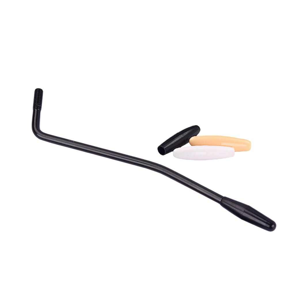 Рычаг тремоло Наконечник рычага тремоло Стальной колпачок рычага тремоло Запасные части для электрогитары для тремоло-бриджа электрогитары чёрный