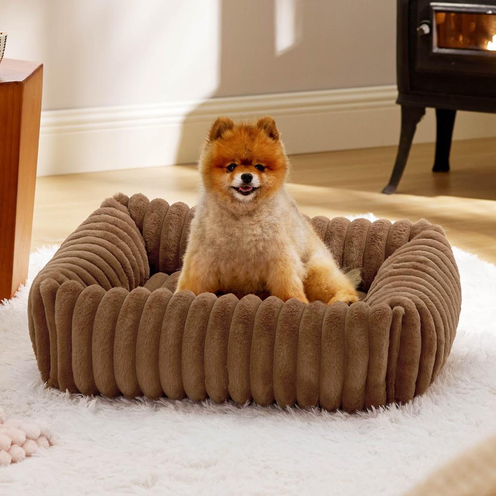 Luxury Bed for Small Dog Warm Cat Sofa Nest Pet Comfortable Plush Puppy Bed Removable Washed for Small Animal Dog Pet Supplies