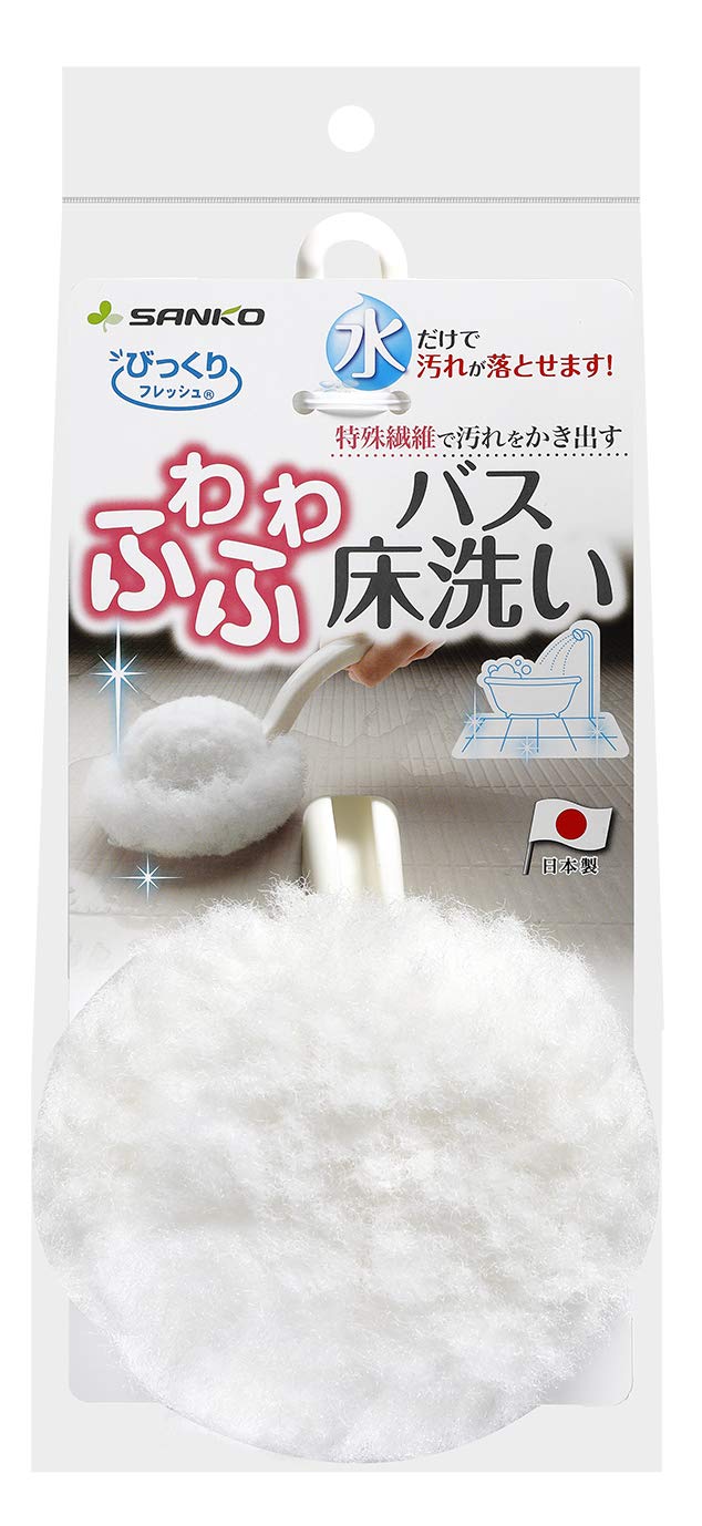 

Sanko Губка для ванны Щетка для чистки ванны с ручкой Пушистая щетка для чистки пола в ванной Сюрприз Свежий Белый Сюрприз Свежий BI-18 белый