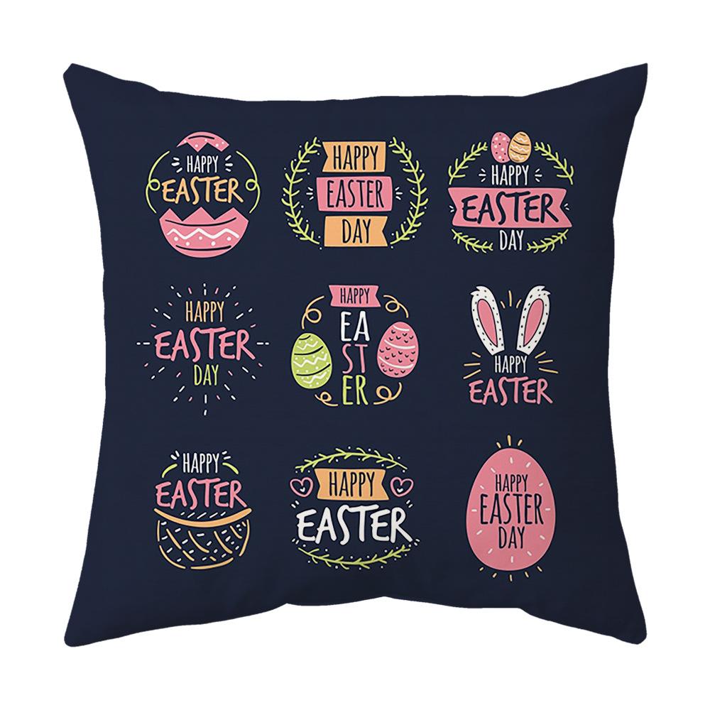 Easter Pillow Cover, Living Room Sofa Cover, Car Cushion Cover, Bay Window Cushion, Office Waist Protector