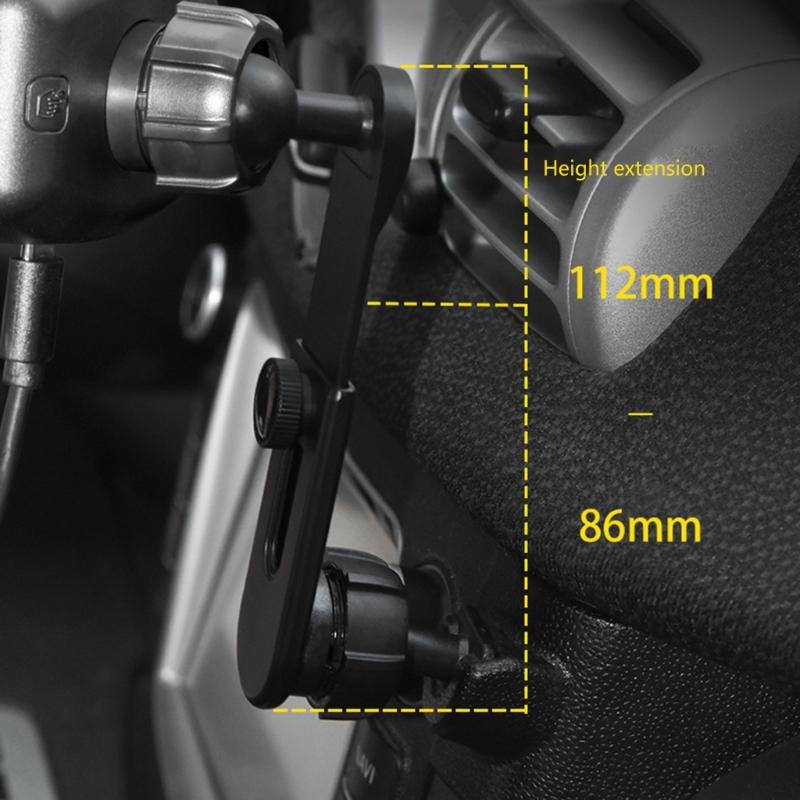 17mm Ball Joint Adapter Extension Arms Suitable For Car Vent Phone Desktop Stand Navigation Holder With Adjustable Angle