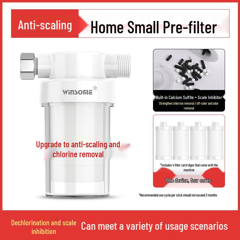 Water Filter for Heaters, Washers, Faucets, and Showers