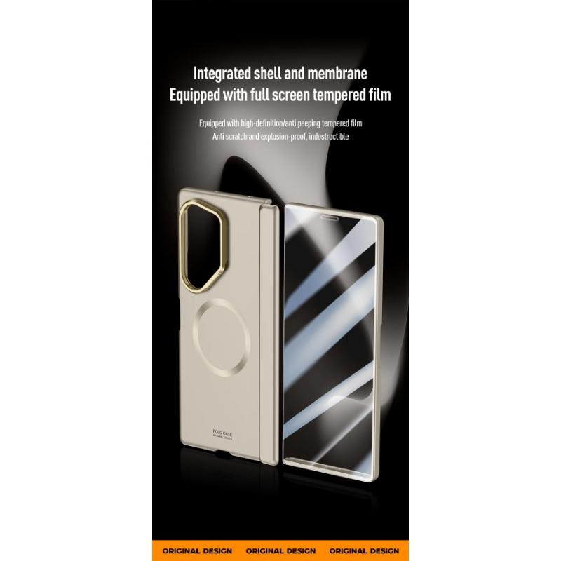 Hard PC Hinge Protection Phone Cover for Samsung Galaxy Z Fold 6 Case with Screen Protector Bracket