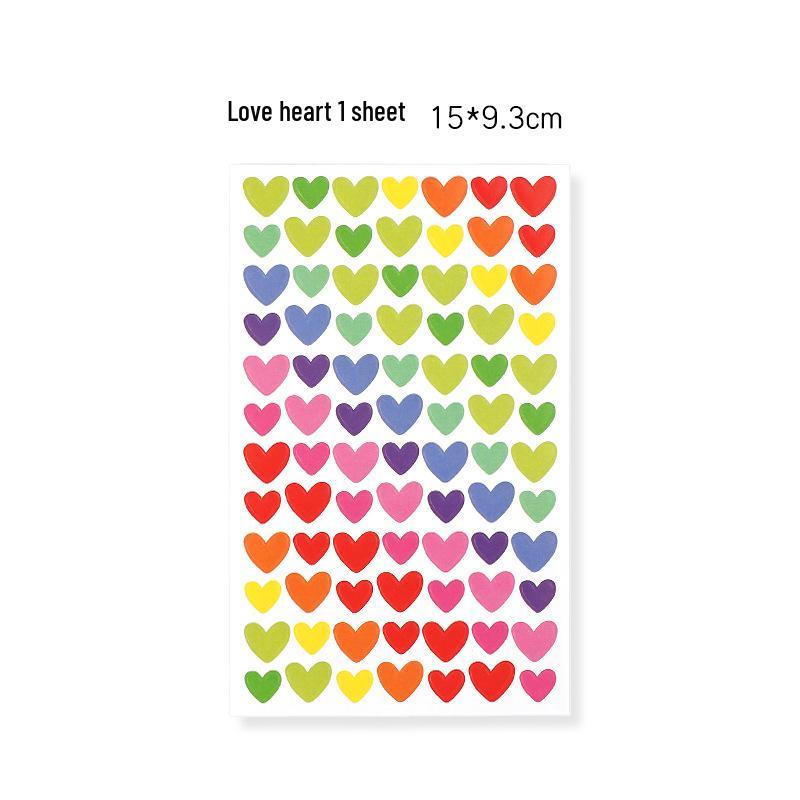 Creative Shape Stickers for Crafts: Stars, Hearts, Circles for DIY Albums and Decorations