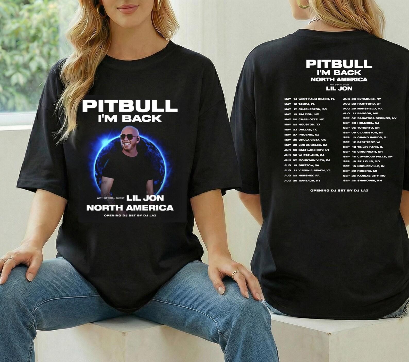 Pitbull 2026 Tour Shirt, Graphic Pitbull I m Back Tour Shirt, Pitbull Hiphop Tee, Pitbull Fan Gift, Pitbull Tour Merch, Pitbull Rapper Shirt 3XL