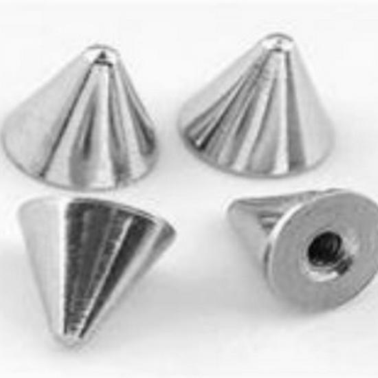 Pointed Cone Loose Beads, Titanium Steel Jewelry Accessories