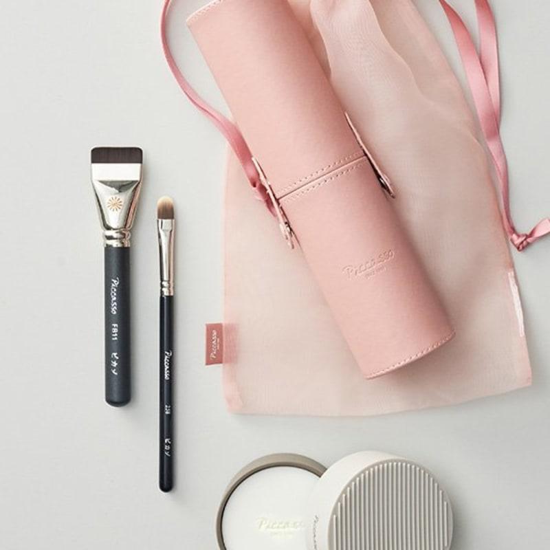 [Picasso] Base Makeup Gift Set (FB11 Spatula Brush + 258 Concealer Brush + Cleansing Soap + Cleansing Mat + Slim Cylinder Case)