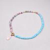 Natural Stone Pendant Colored Beaded Necklace Summer Beach Dopamine Necklace