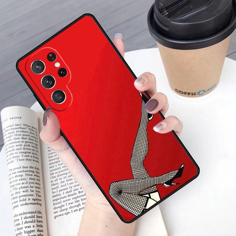 High Heels Girl Fashion phone case Cover For Samsung Galaxy S24 S25 Ultra S21 S22 Ultra S10E Note 10 Plus Note 20 FE S23