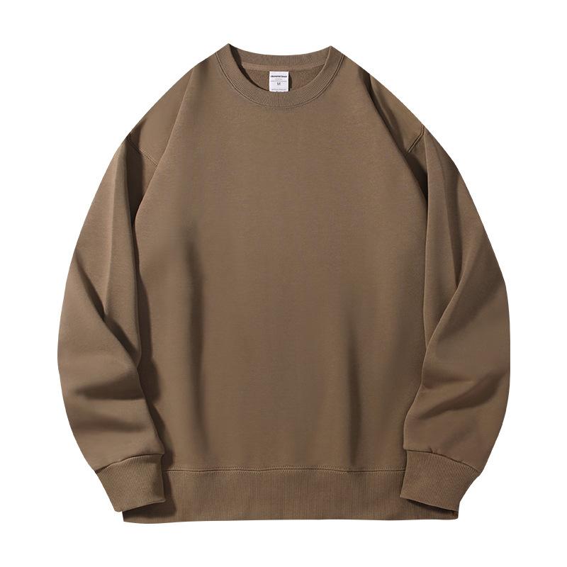 Mens and Women Autumn Solid Color Sweatshirt Long-Sleeve Lightweight Terry Sweatshirt Casual Workout Pullover Shirt Tops for Women and Men