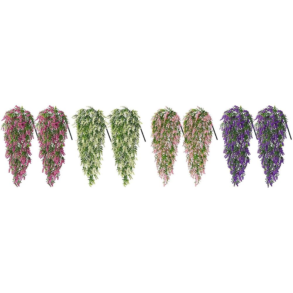 Artificial Flower Vine Faux Plants Wisteria Decoration