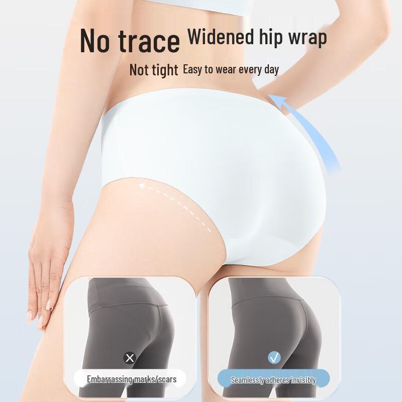 BADIGAO Women's Disposable Ice Silk Seamless Underwear