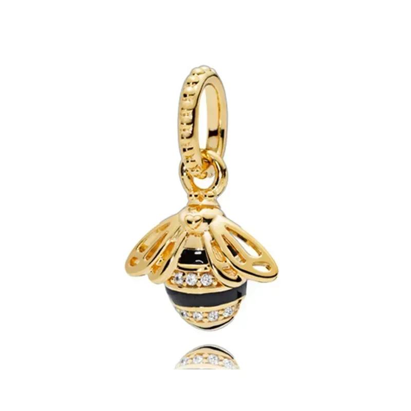 Luxury Gold Color Series S925 Sterling Silver Classic Shiny Life Tree Pendant Fits Original  Bracelet DIY Gift