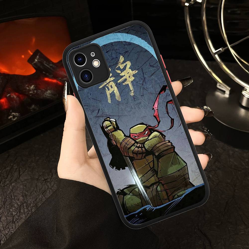 Animated N-Ninja T-Turtles TV Phone Case For IPhone 16e 16 15 14 13 12 11 Pro Max X XS Max Plus Matte Clear