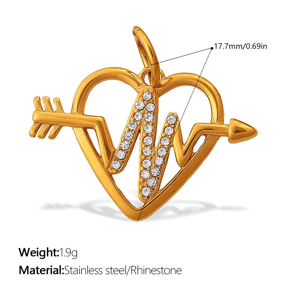 Yori 2Pcs Heart Star Moon Eiffel Tower Cross Elements Making Earrings Necklace Bracelet Jewelry Material Making Accessories