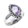 Natural Pink Amethyst Gemstone Handmade 925 Sterling Silver Gift Ring S.9 z6A00
