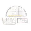 F26C Coordinate Scale Protractors Geometry Drawing Template Measuring Tool Navigation Topographical Map Scale Command Ruler