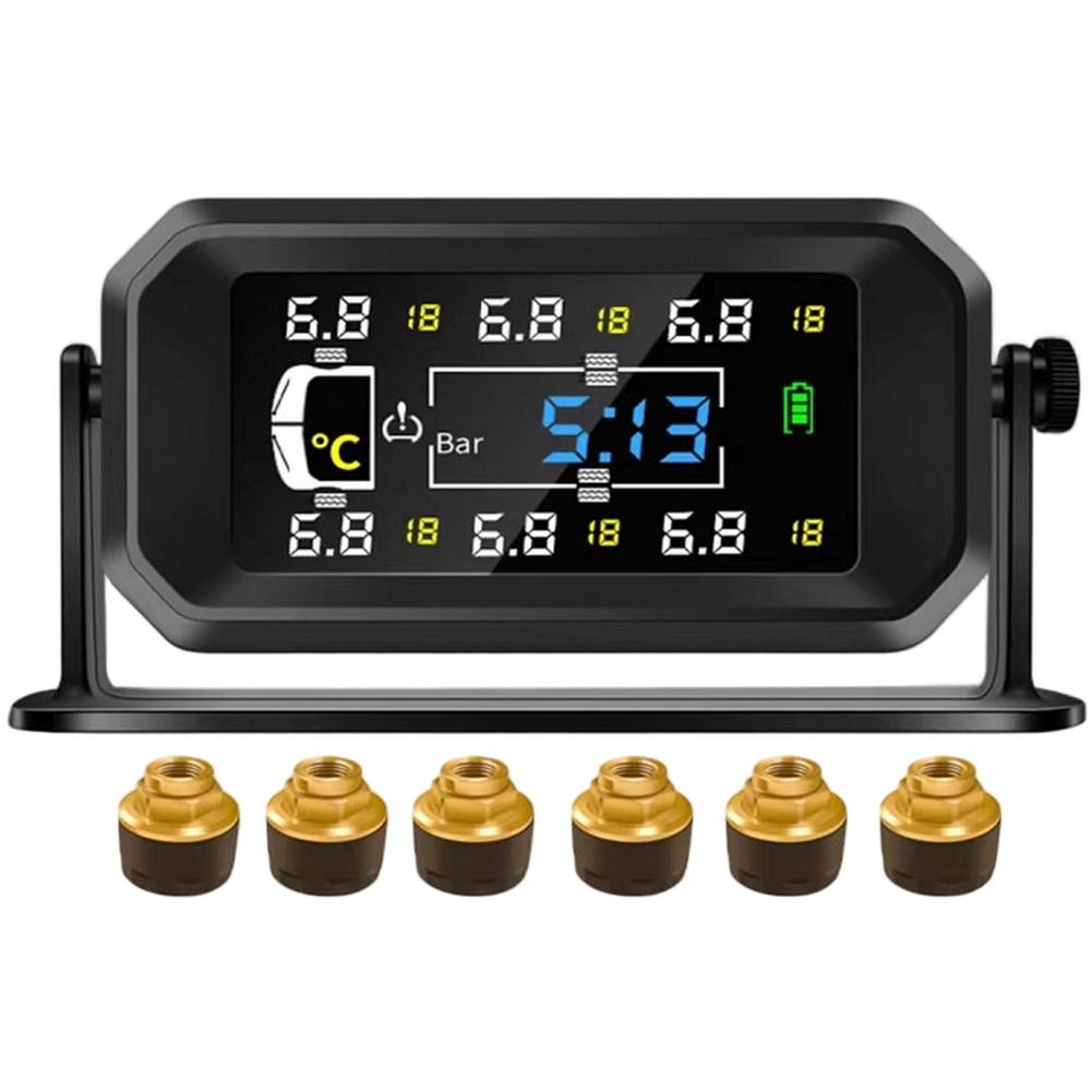 

Bright LCD Display RV Truck Trailer Driving Safety Accurate Pressure Data Long-distance Tire Pressure Sensor System China Mainland