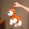 24Cm Cartoon Cute Schnauzer Plush Doll Brown White Grey Fold Dog Stuffed Animal Home Decoration Appease Gift For Children