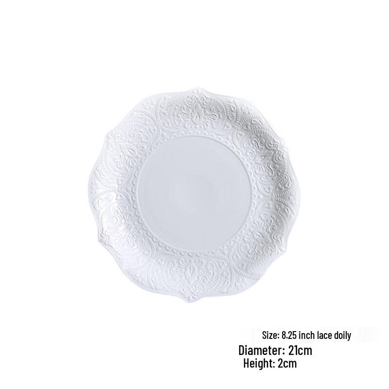 

HX Nordic Scalloped Ceramic Salad Plate