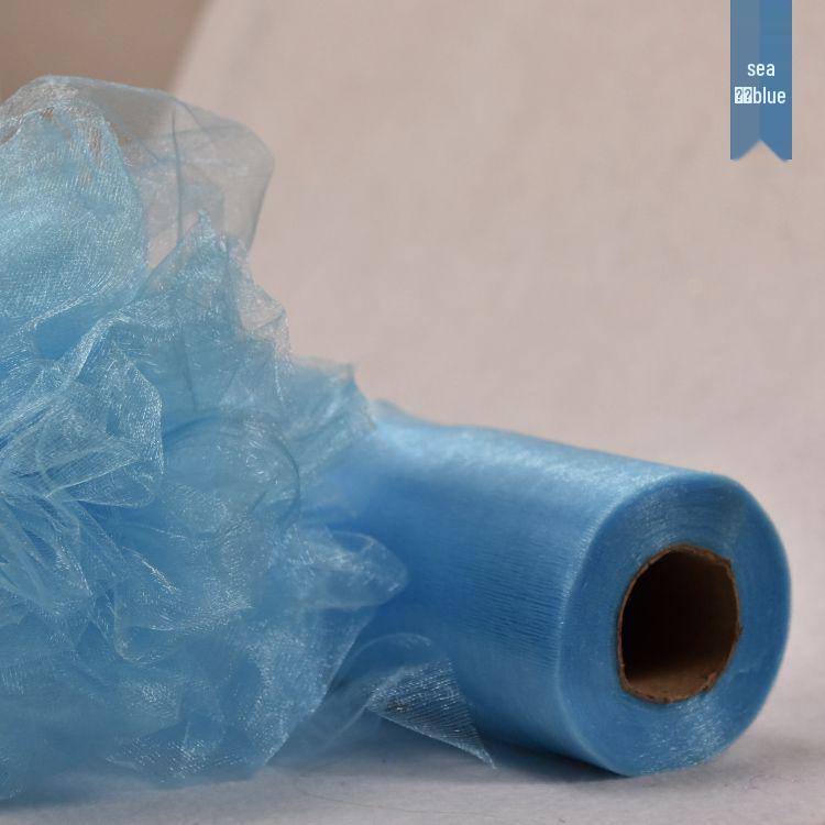 Wedding Stair Railing Gauze Drapes and Floral Decorations Set