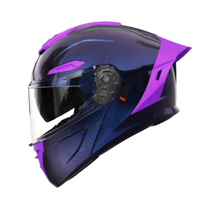 Full-Face Motorcycle Helmet With Flip-Up Visor DOT ECE Certified All-Season Thermal Liner Men Women