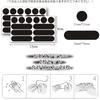 Samcos Reflective Stickers, Reflective Stickers, Set of 2, Waterproof, Black