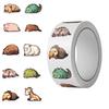 500 Pictures/roll Roll Sticker Tape Cartoon Sleepy Animal Handbook Material Decorative Envelope Mouth