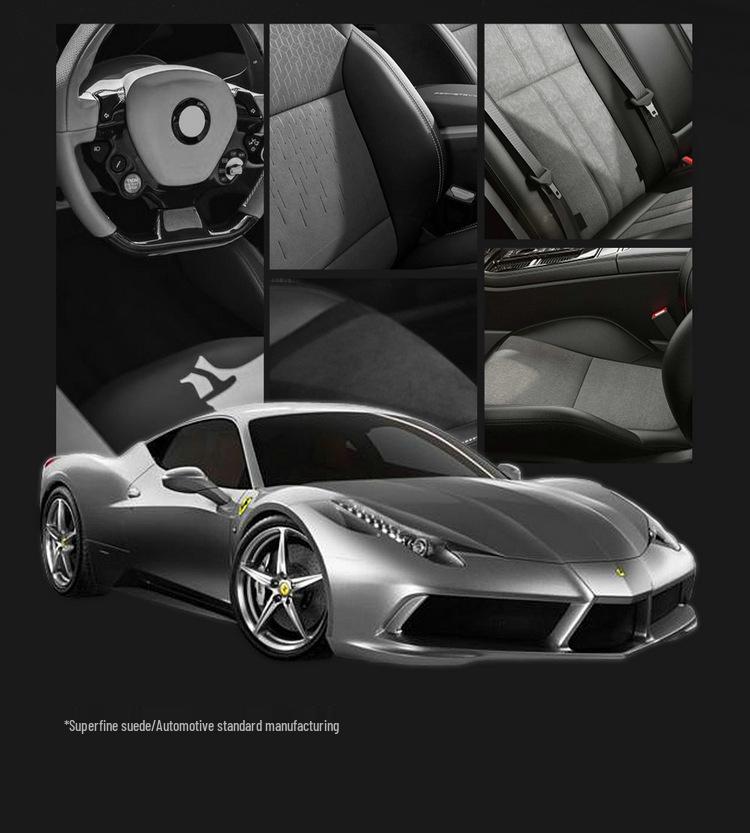 BYD Yuan PLUS Suede Car Seat Cushion, Half-Pack Perforated Design