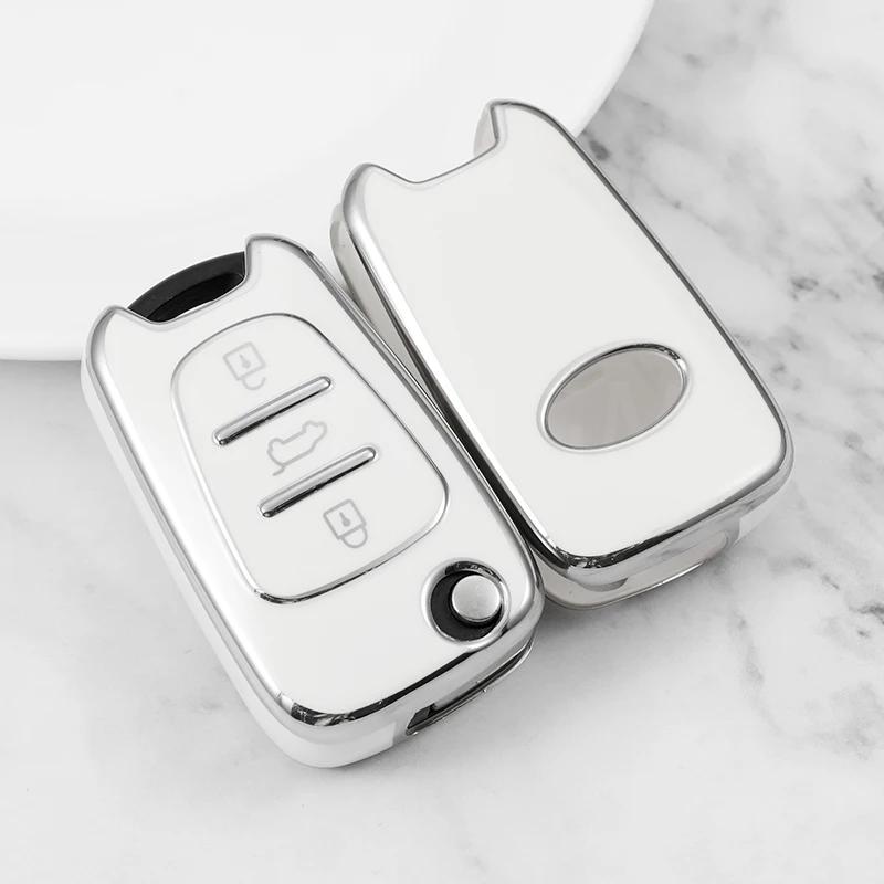 For Hyundai I20 I30 Ix20 Ix25 Ix35 Elantra Accent TPU Car Key Case Cover For KIA Sportage Rio 3 Soul Optima Ceed Pro K5 K2 Pride