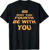 Star Wars May The Fourth Be With You Tilted Logo Poster T-Shirt