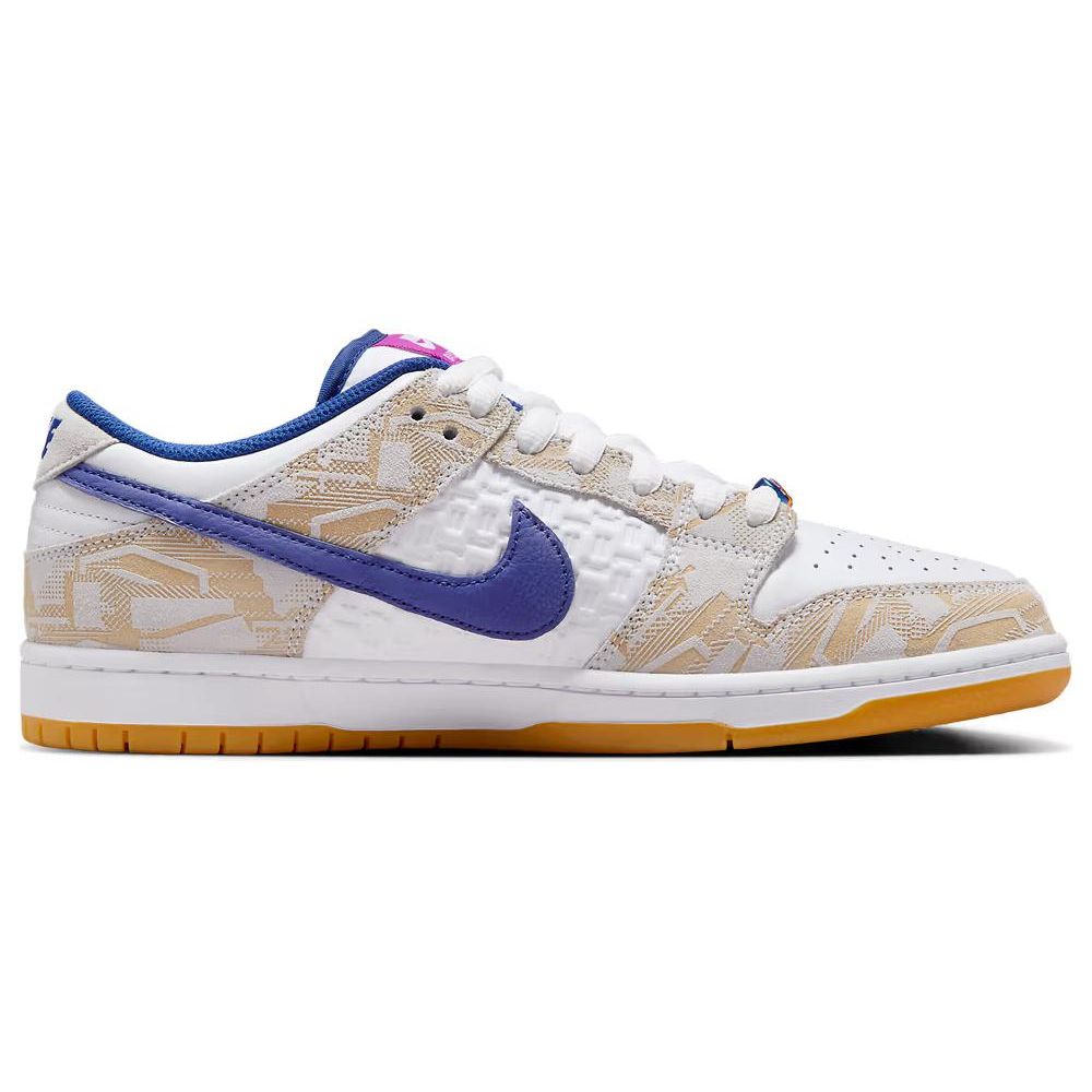 Rayssa Leal x Nike Dunk Low SB Sneakers Unisex Bianco Platino Puro Blu Reale Profondo FZ5251-001