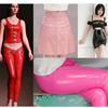 100x145cm Stretch Shiny Glossy Leather Fabric 100*145cm Solid Elastic Mirror Fabric For Clothes Dress Stage Costume DIY Sewing