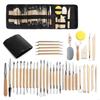  41pcs DIY Clay Sculpture Pottery Tool Set Carving Point Drill Pen Sculpting Bag