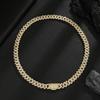 Europäisches Hip Hop Zirkonia besetztes Diamant Cuban Link Kette Armband/Halskette - Trendiges 14mm Accessoire für Herren
