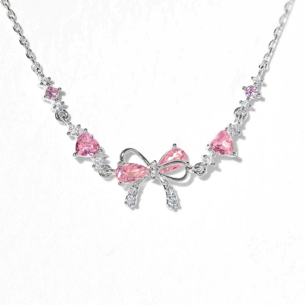 New Bow Love Zircon Cute Sweet Bracelet Women's Simple Trend Design Jewelry