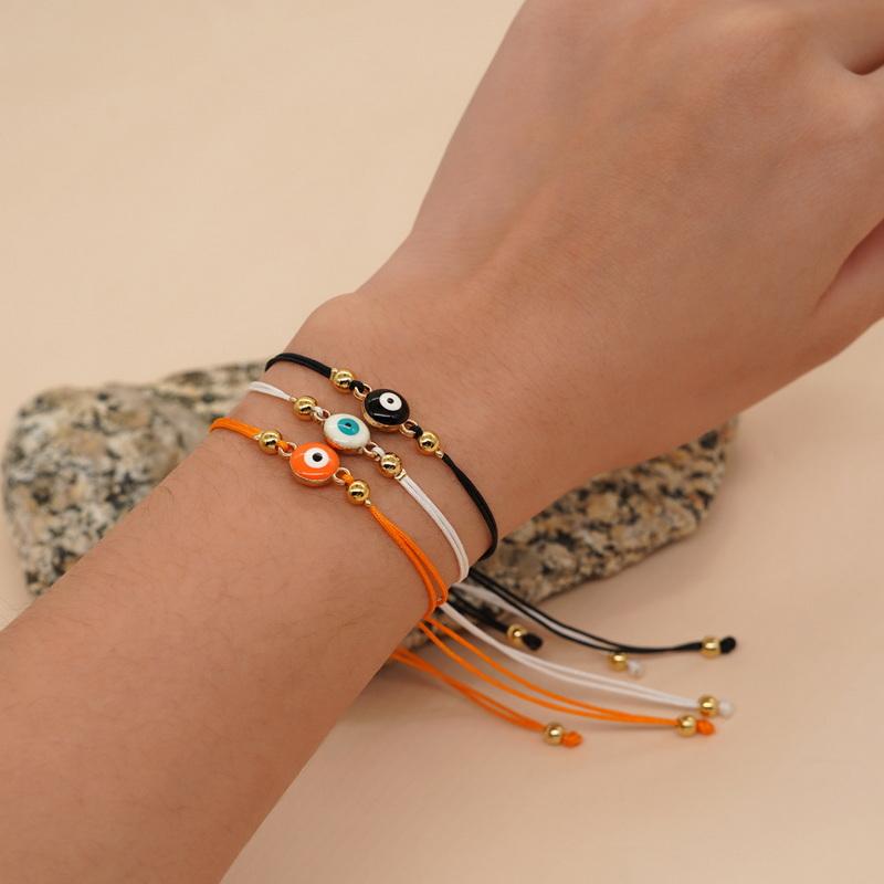 Handmade Simple Style Lucky Turkish Evil Eye Bracelet For Women Men Couples Bracelet Red Rope Woven Gothic Jewelry Party Gift
