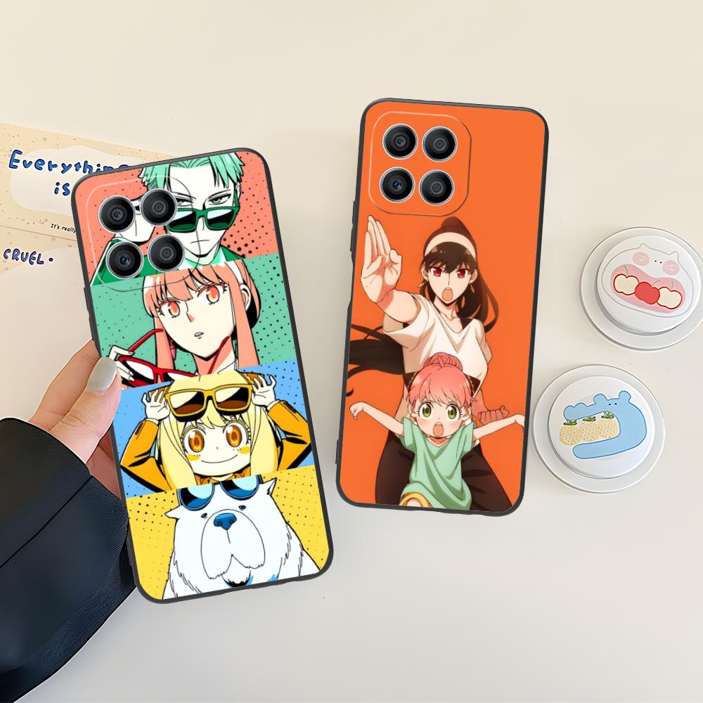 Anime Spy Family Mobile Phone Case for Honor 90 80 70 60 50 30 20 10 9 8 7 Pro S SE Lite 5G Colorful Printing Cover Luxury Cover