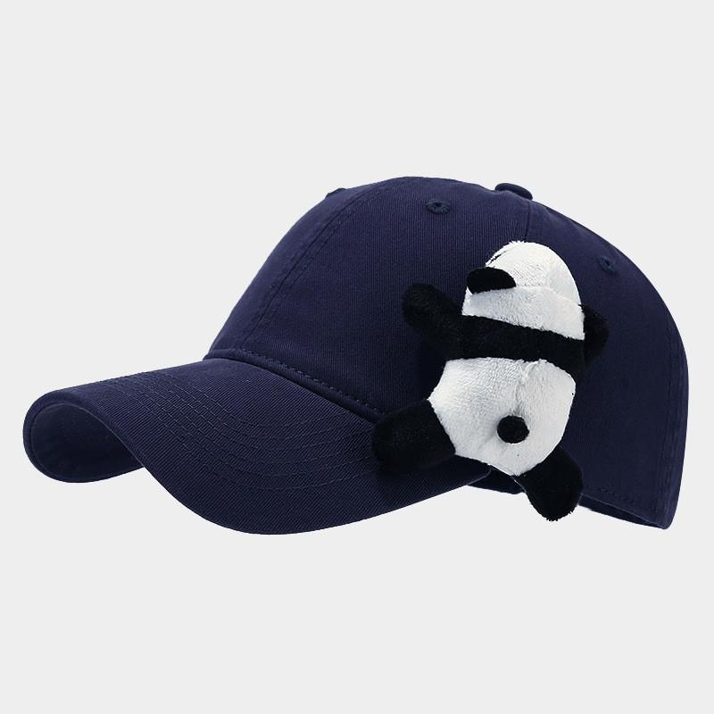Cartoon Panda Baseball Cap With Sun Protection And Breathable Cotton For Casual Wear